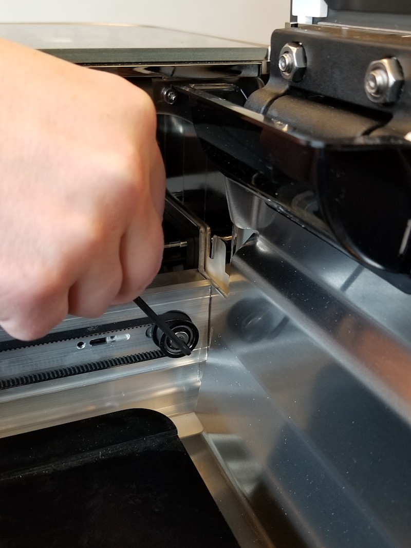 Insert Hex Key Into Pulley