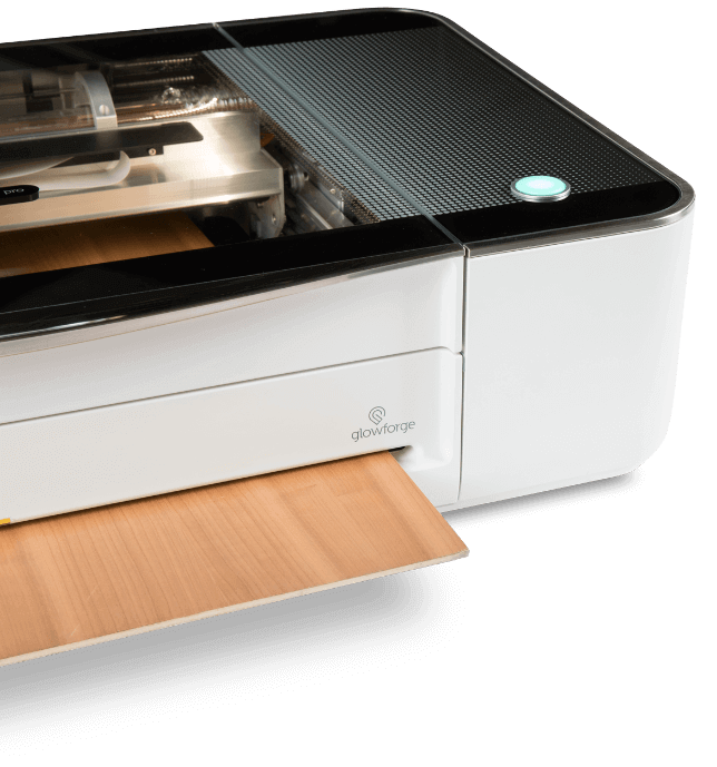  Glowforge Laser Cutter - Print gifts, cards, decor from wood,  acrylic, chocolate. App, camera, wifi. Just click to cut.