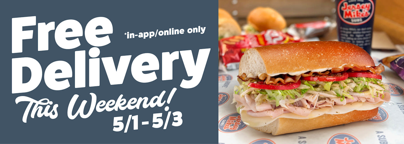 Free delivery this weekend May 1st - 3rd