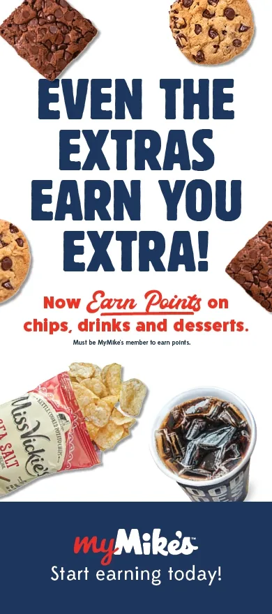 Now earn points on chips, drinks, and desserts. Download the app and start earning today!