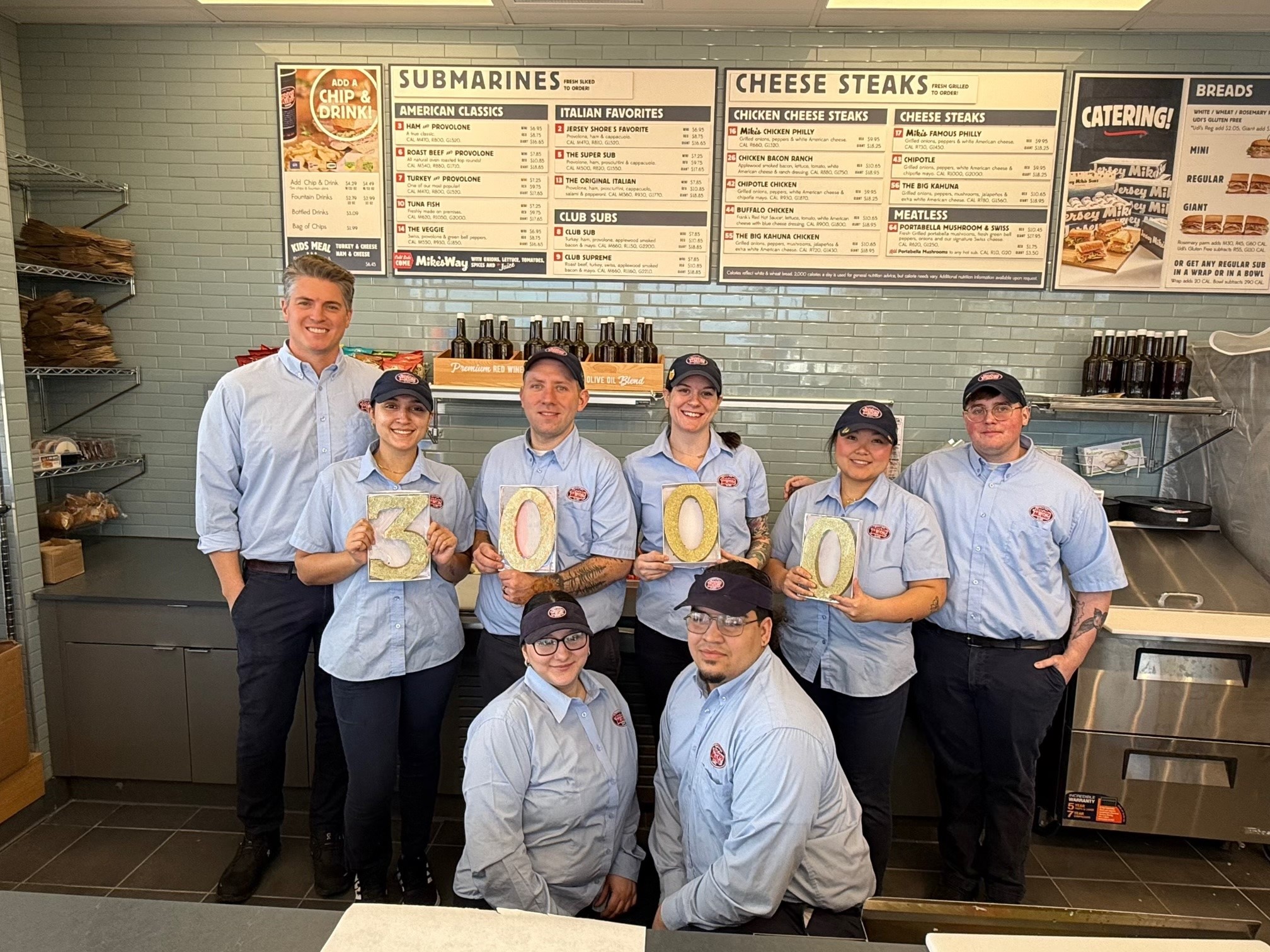 Jersey Mike’s Subs in Mountain Top, Penn. is one of 12 locations nationwide celebrating the opening of Jersey Mike’s 3,000th store. 