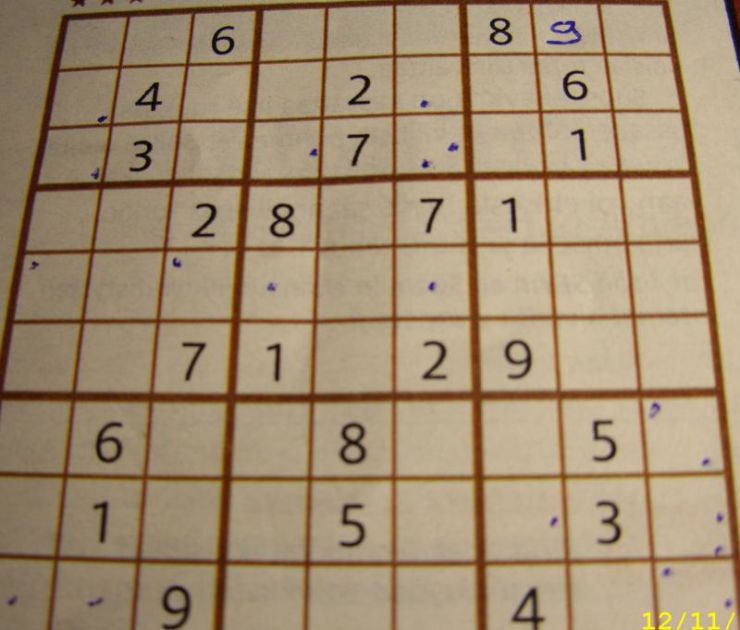 Sudokuristikon muisti