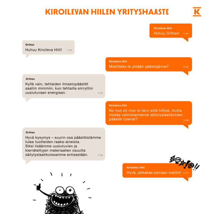 Kiroileva Hiili yrityshaaste Orthex 1080x1080