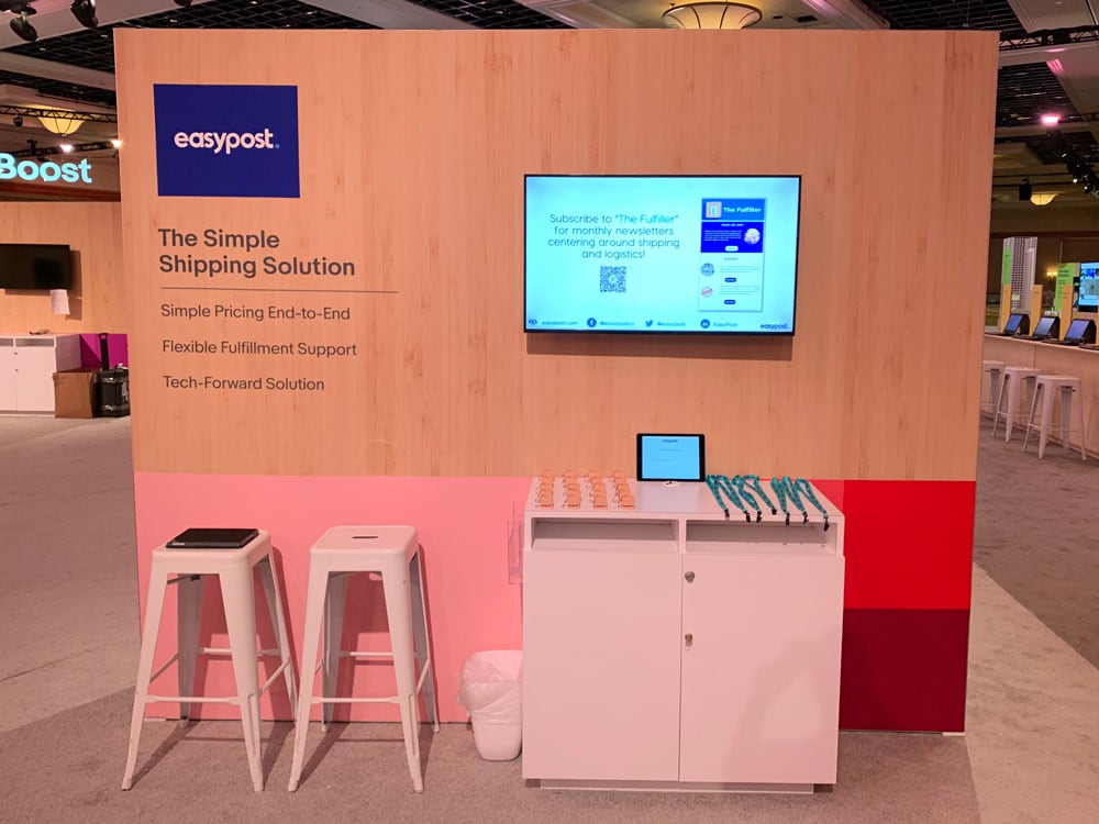 easypost's booth at the ebay open 2019 event