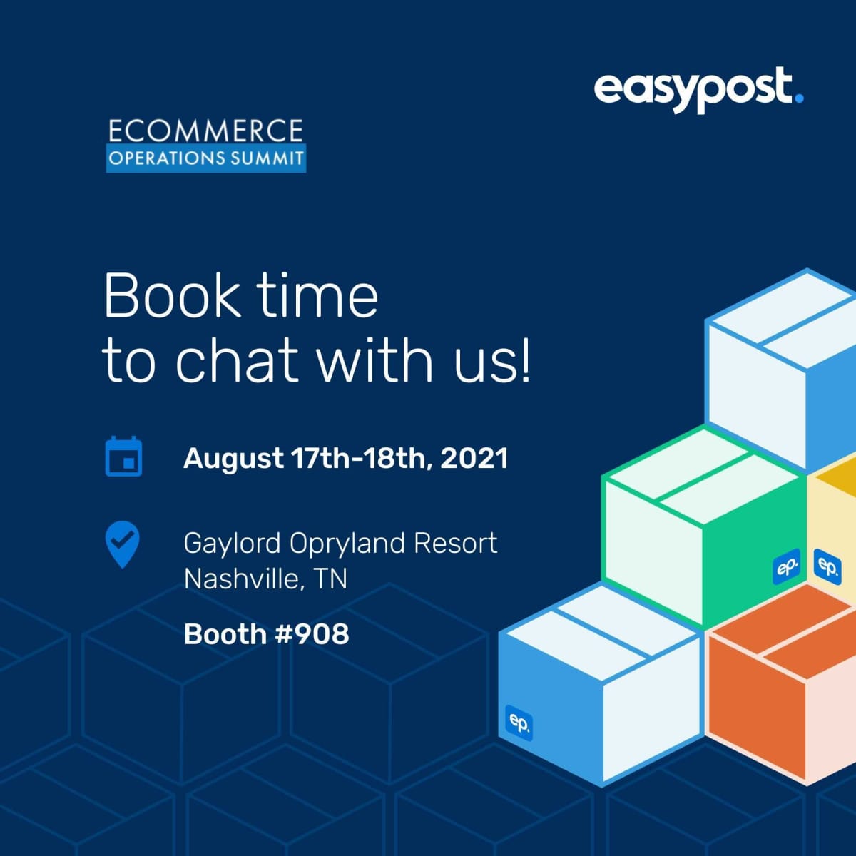 Book time to chat with us at Ecommerce Operations Summit