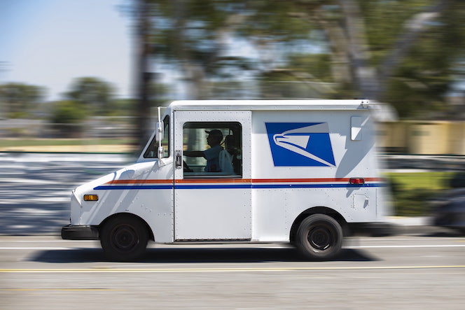 usps truck driving