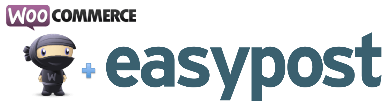 WooCommerce logo and Easypost logo