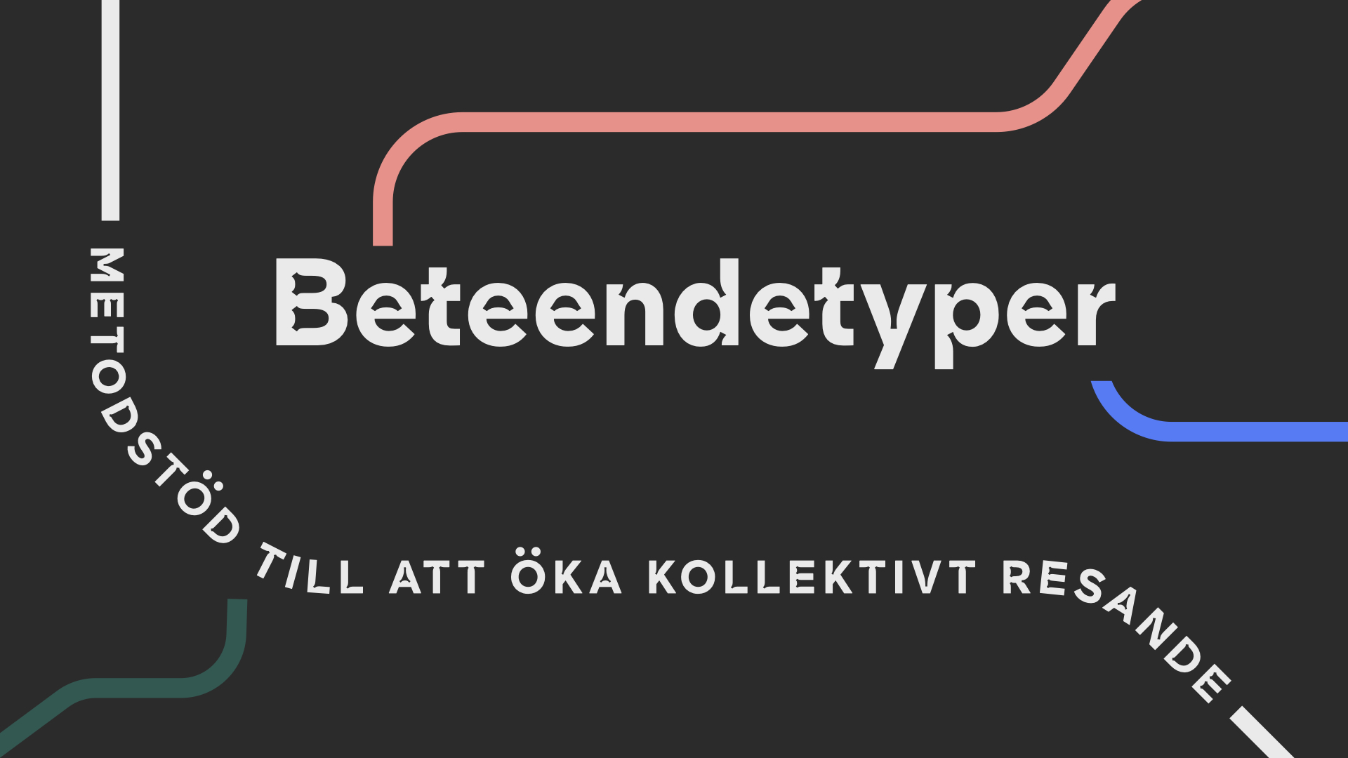 Beteendetyper - för ökat kollektivt resande - Beteendelabbet