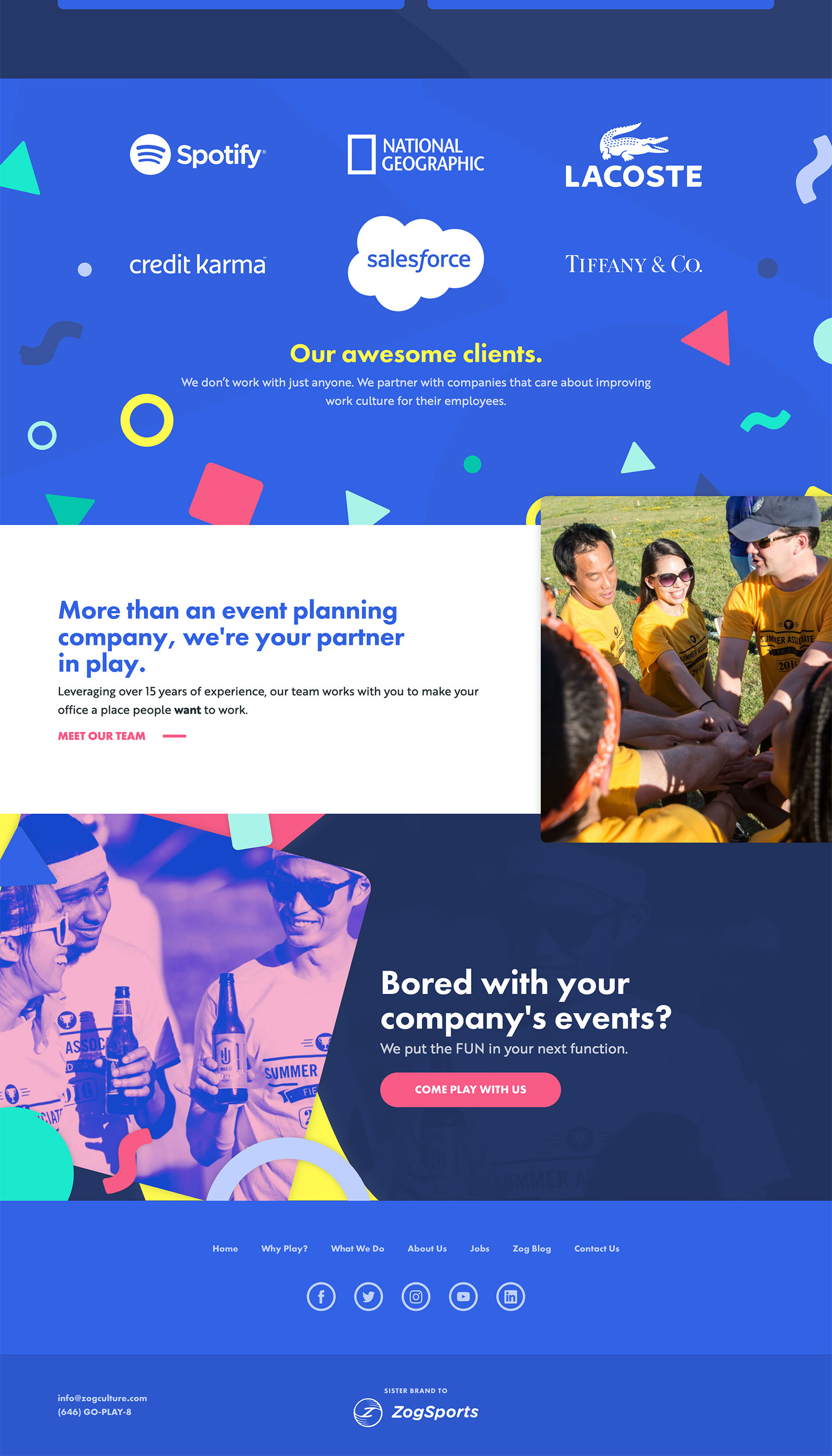 Homepage design for the ZogCulture site