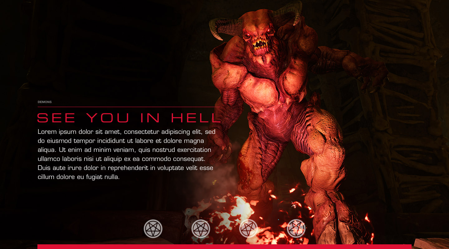 Interactive concept for the DOOM demon module