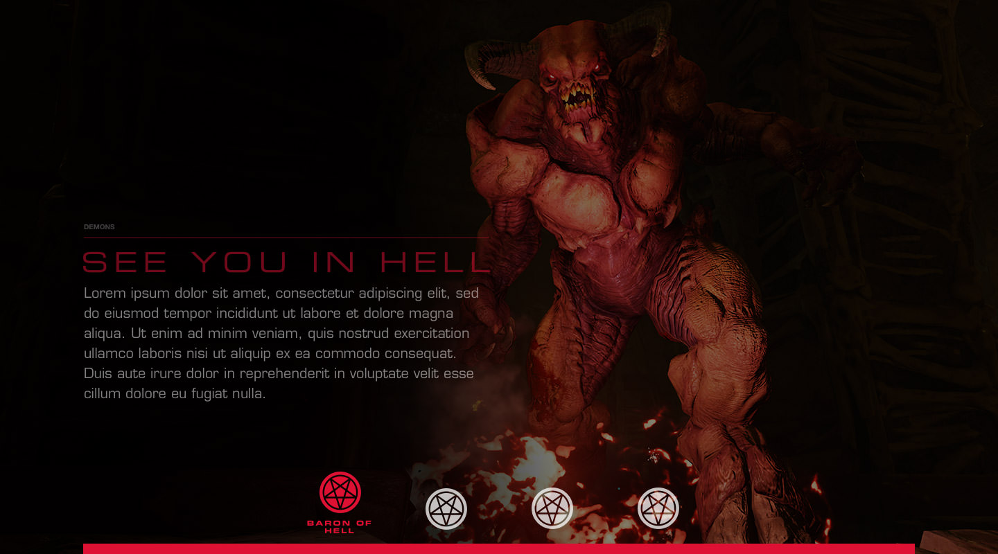 Interactive concept for the DOOM demon module