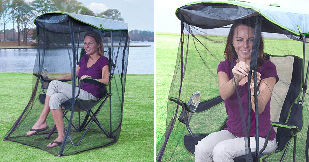 Kelsyus canopy chair hot sale with bug guard