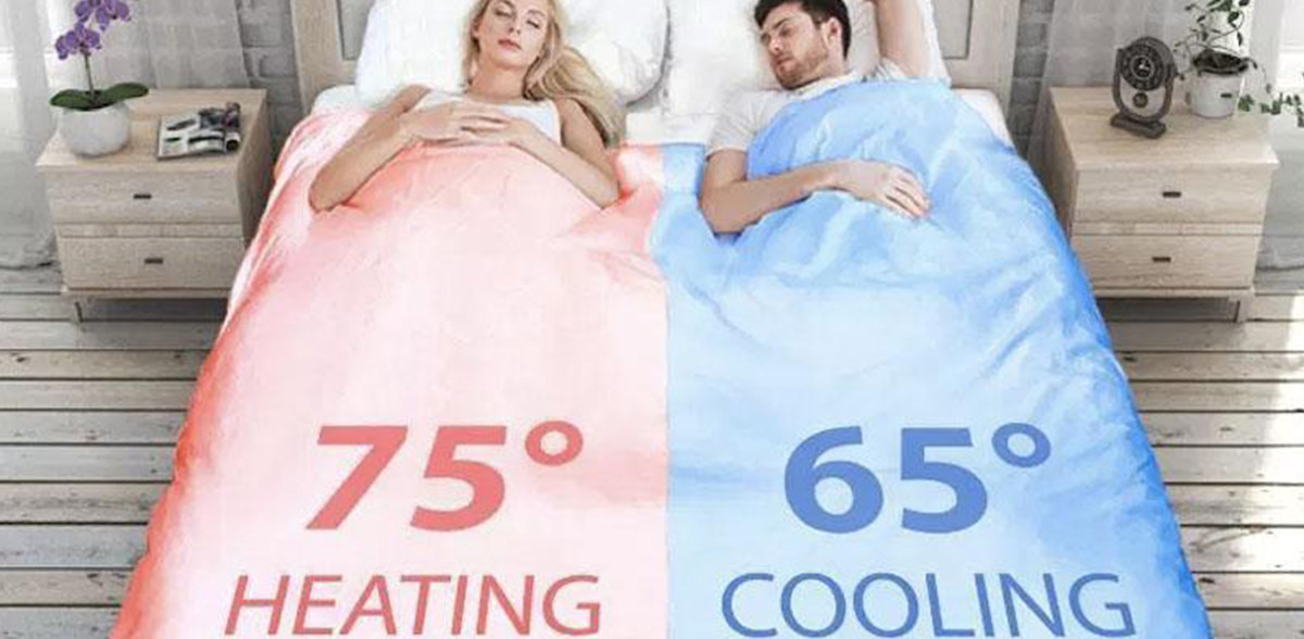 'His N Hers' Duvets That Keep One Side Warm And One Side Cool Now Exist