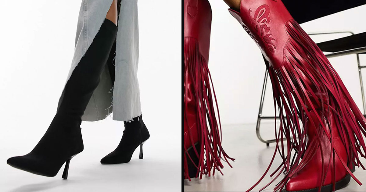 cheap knee high boots