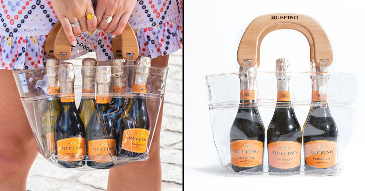 prosecco and chocolate handbag