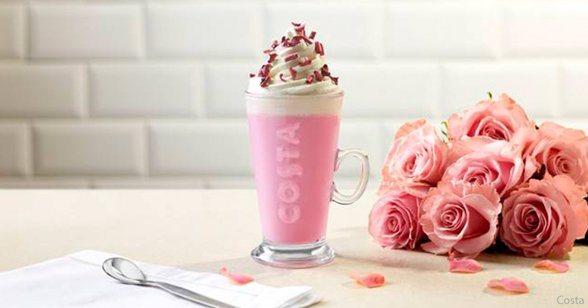 costa mug with hot chocolate