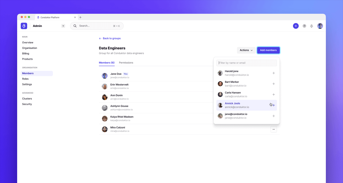 RBAC and SSO in Conduktor Platform