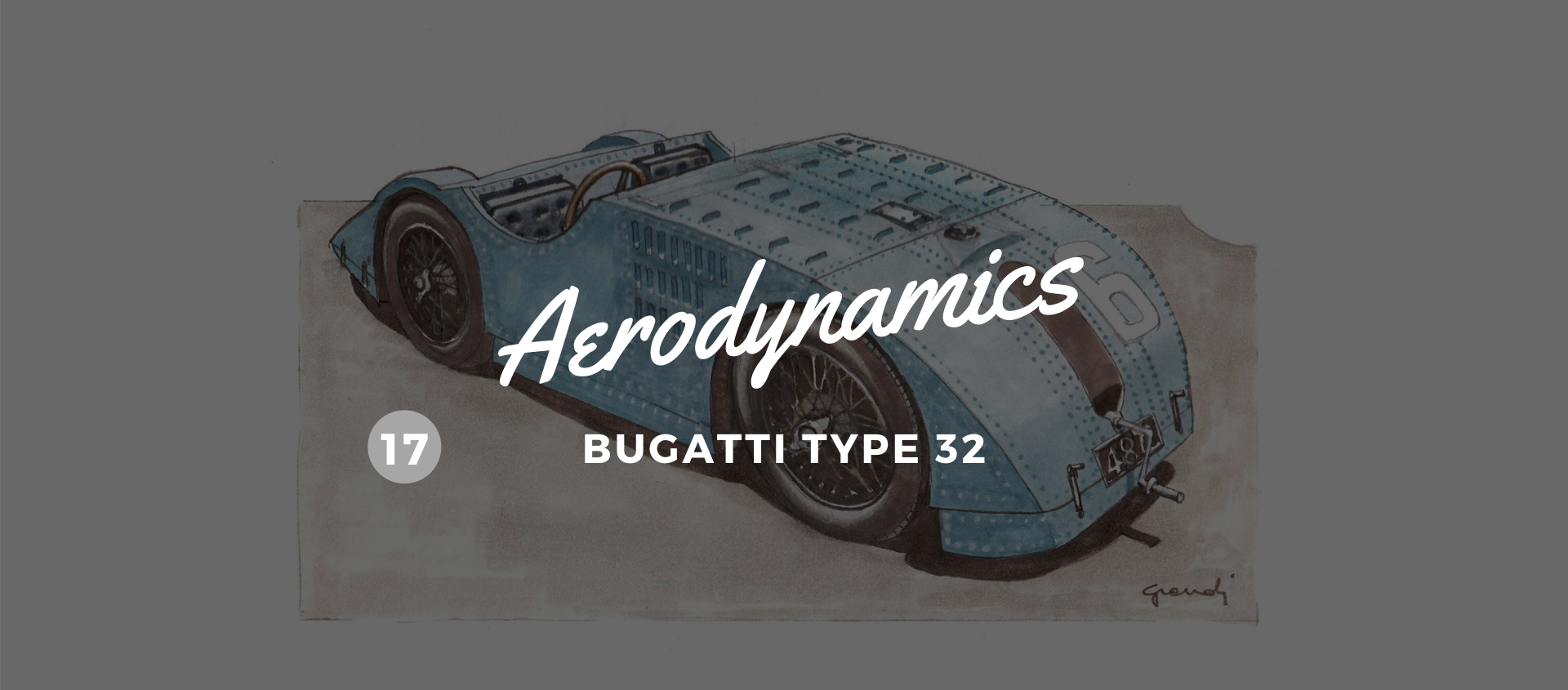 1923. The Bugatti Type 32. A racing tank image