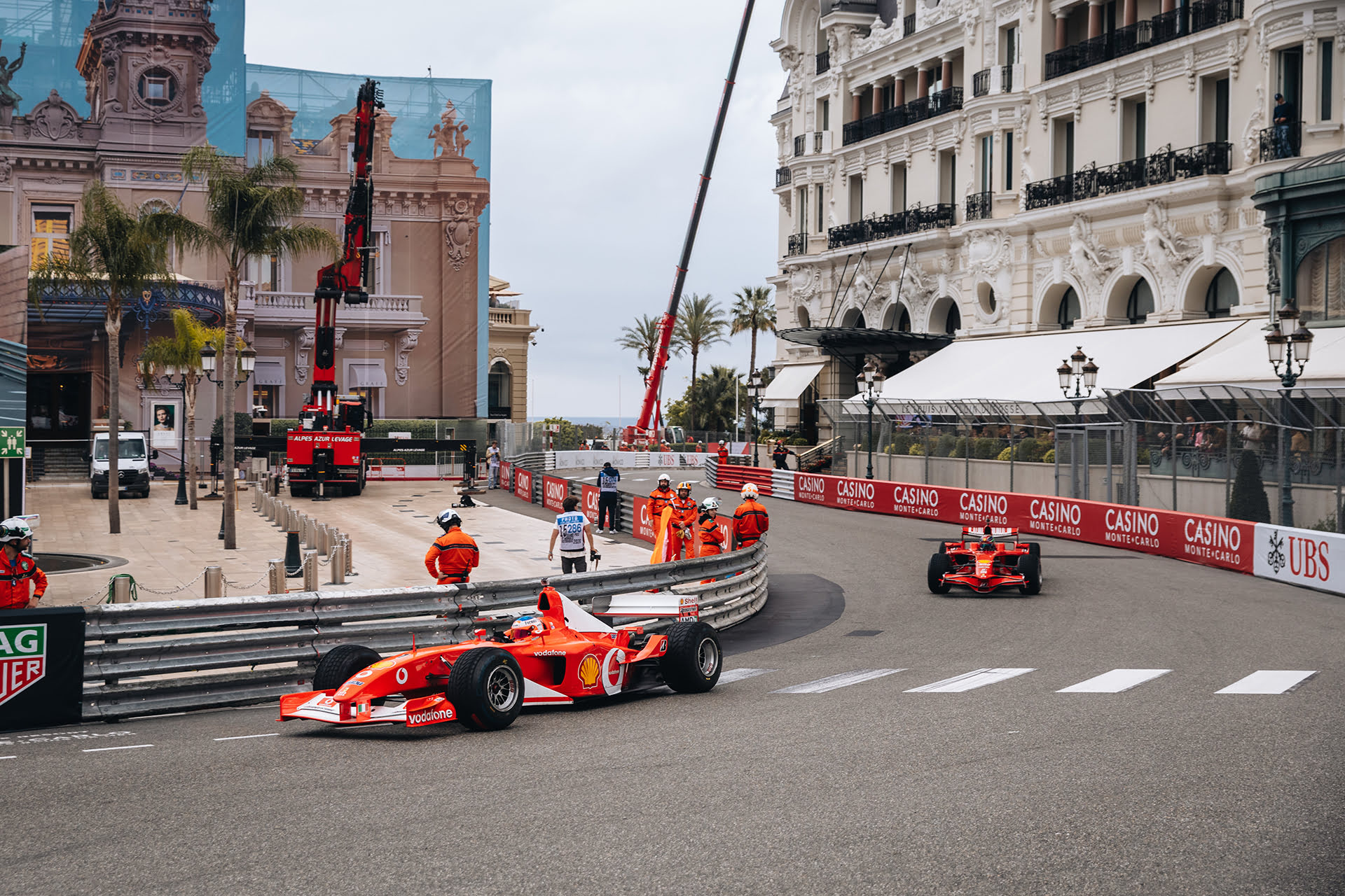 A Ferrari First in Monaco: only the Reds on Track! image