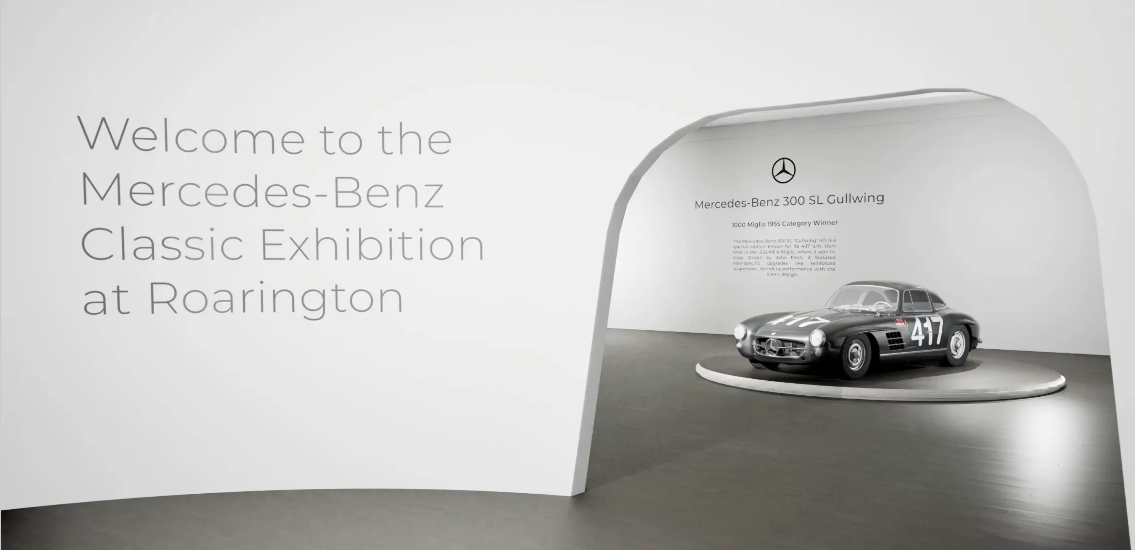 Welcome to the Mercedes-Benz Classic Exhibition at Roarington image