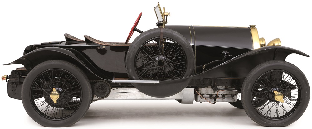 1913 Bugatti 18 Black Bess Sports Car 1:43 Scale Diecast Model by