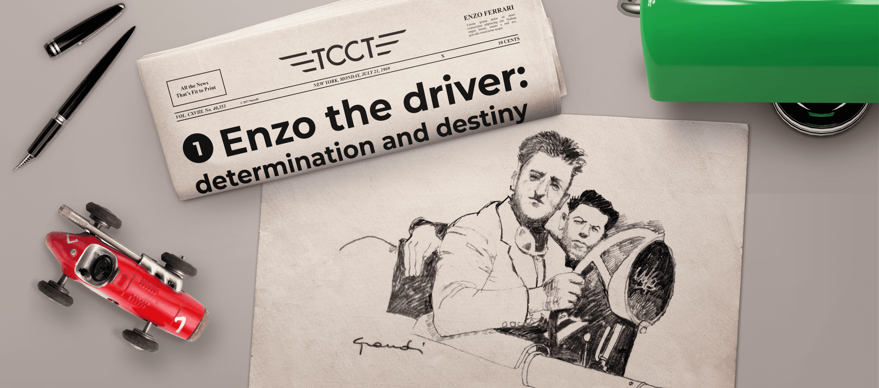 Enzo the driver: determination and destiny image
