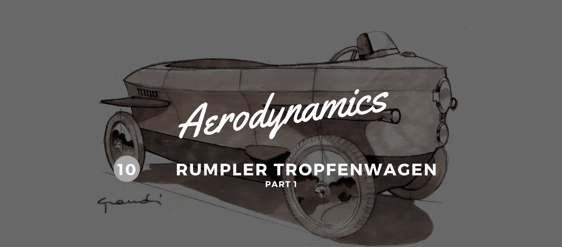 Rumpler Tropfenwagen. From the seaplane to the road image