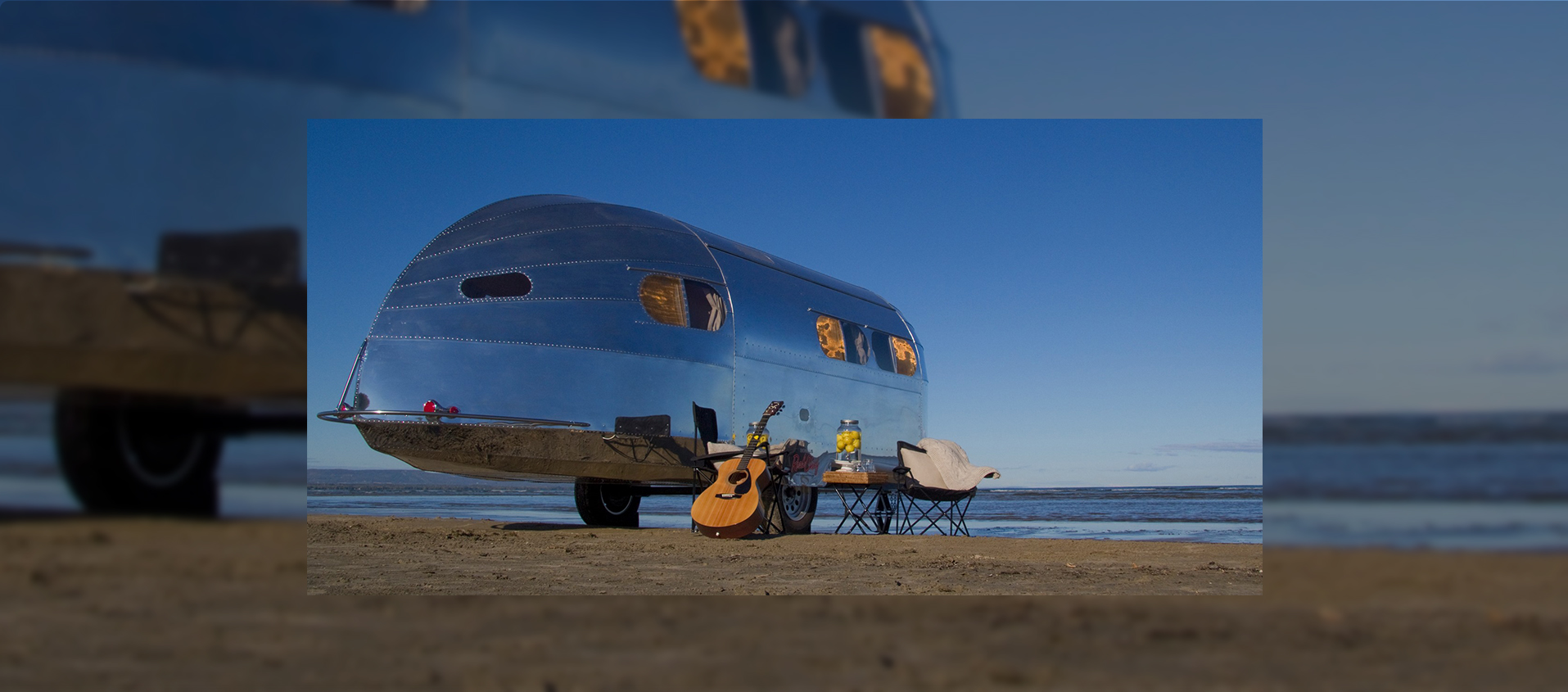 The ultimate in glamour? A vintage campervan!