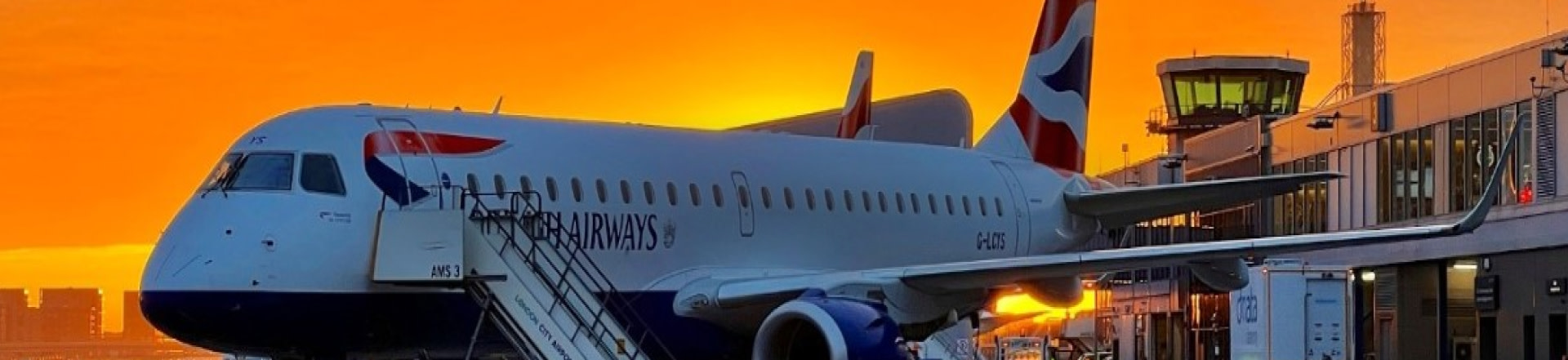 British Airways plane boarding
