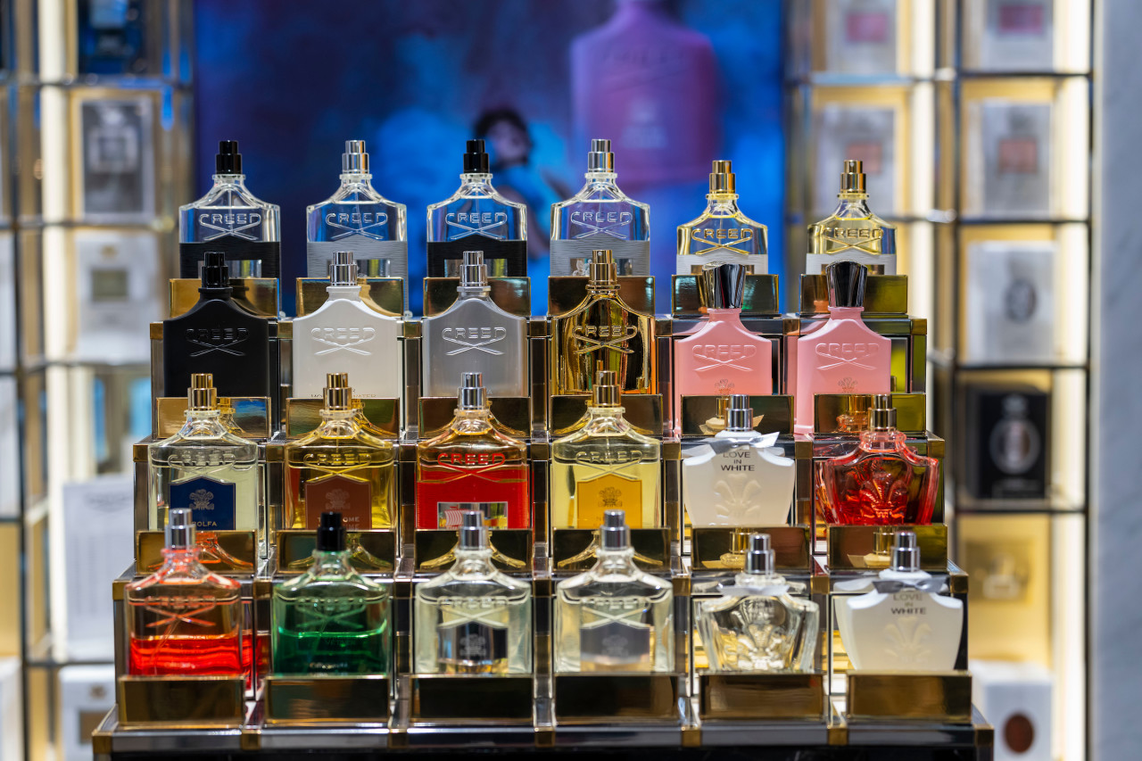 Selection of perfumes for Aelia Duty Free