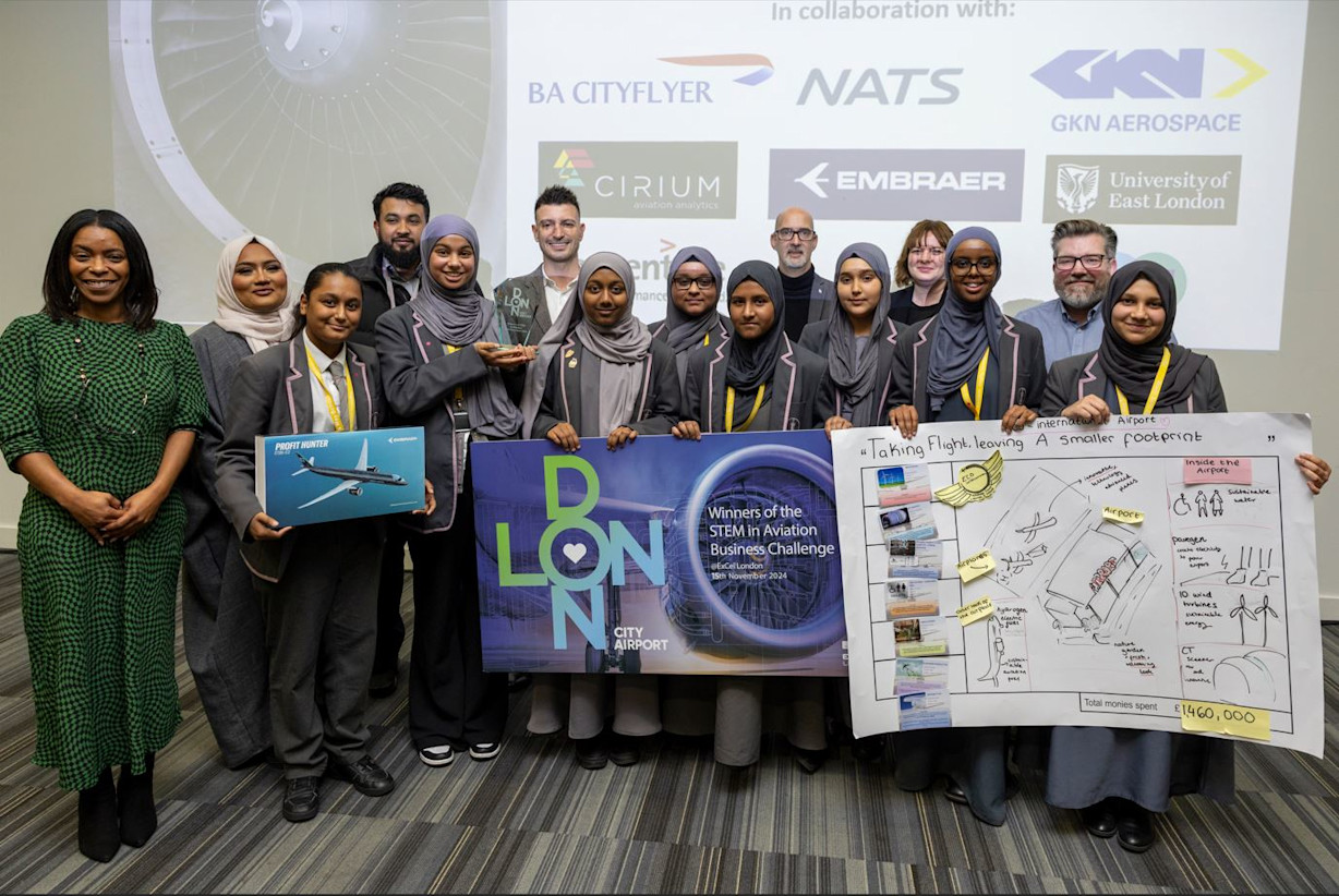 Over 500 east London students participate in London City Airport’s STEM in Aviation Day on the ‘Future of Flight’