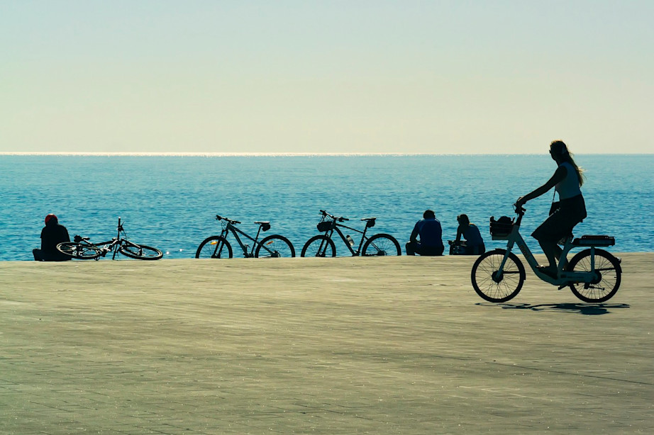 Bikes on Barceloneta