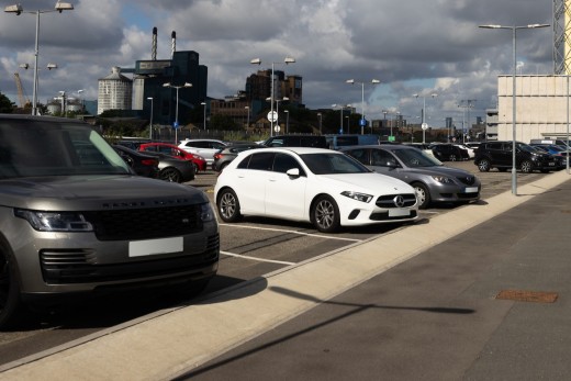 Cars parked at LCY