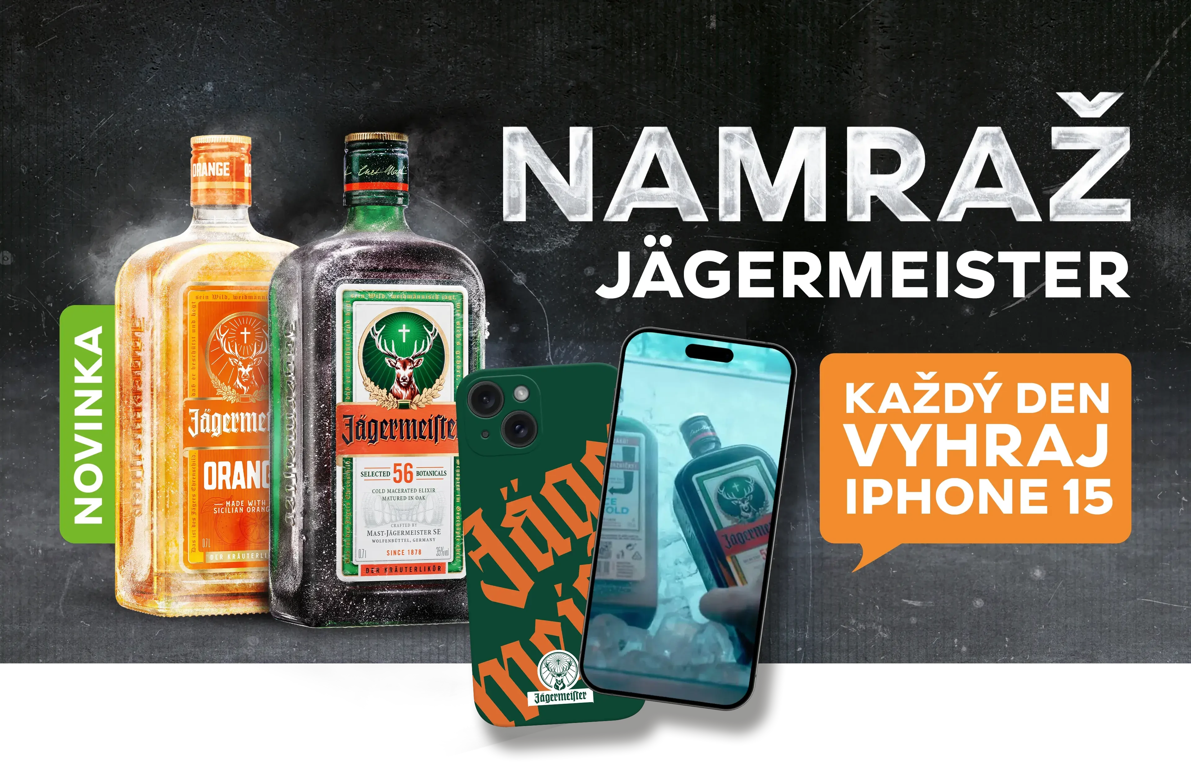 Namraž Jägermeister a vyhraj každý den iPhone 15