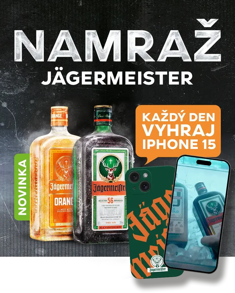 Namraž Jägermeister a vyhraj každý den iPhone 15