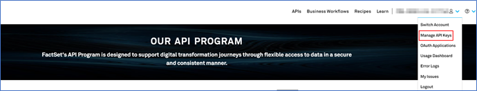 FactSet Developer Portal | Developer