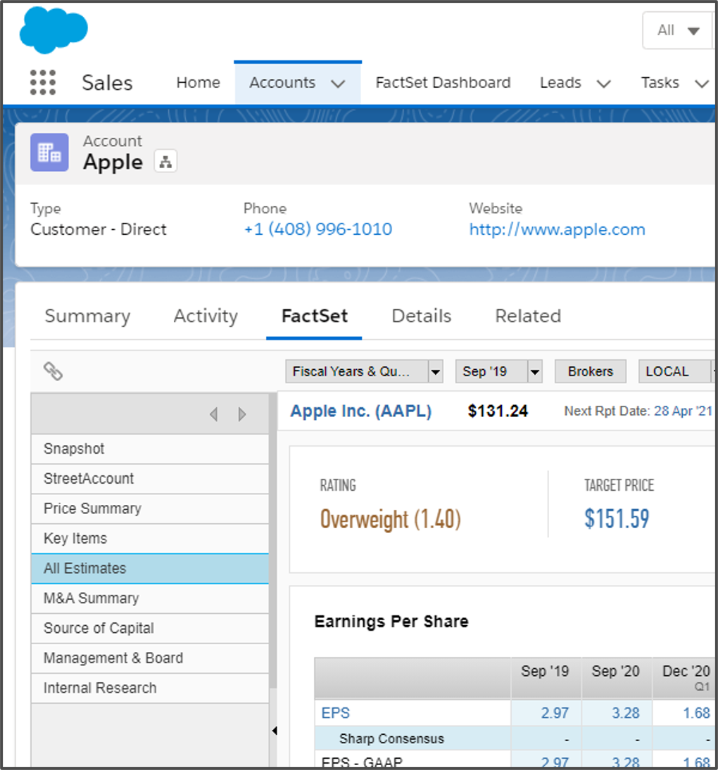 FactSet Developer Portal Developer