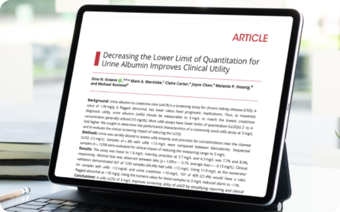 Tablet screen showing a journal article.