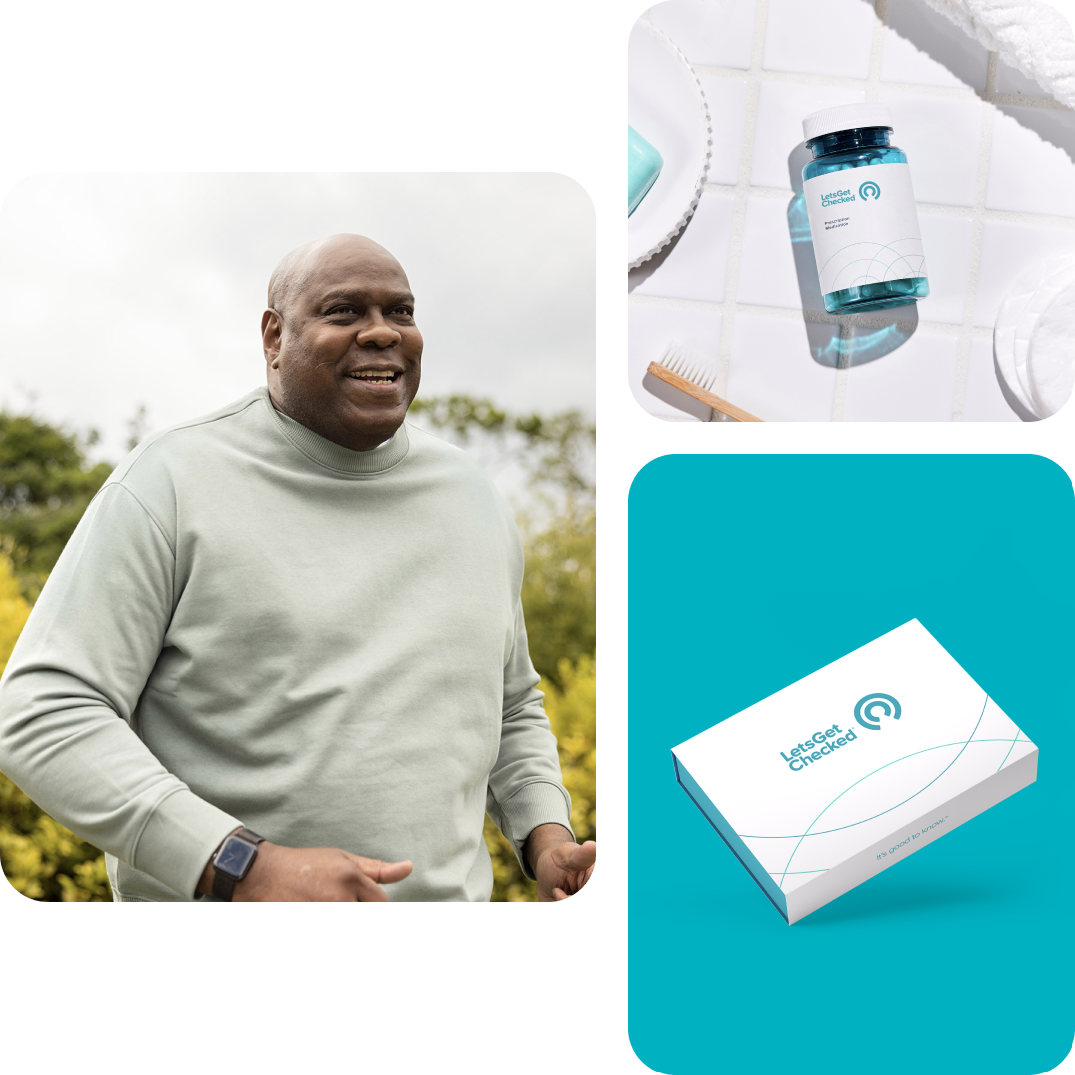 LetsGetChecked male customer availing of easy-to-understand instructions, sample collection experience, and treatment.