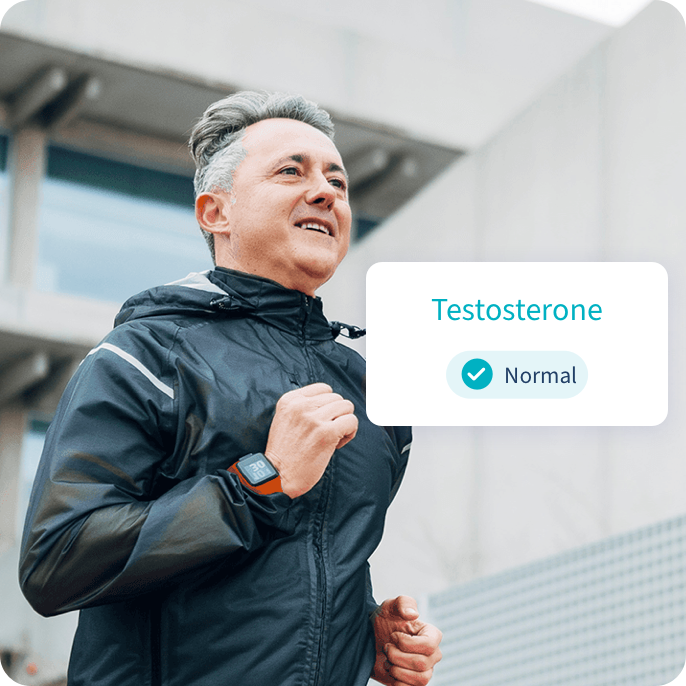 Man checking testosterone