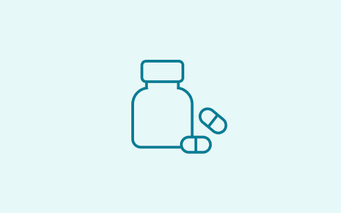 Illustration of a pill bottle.