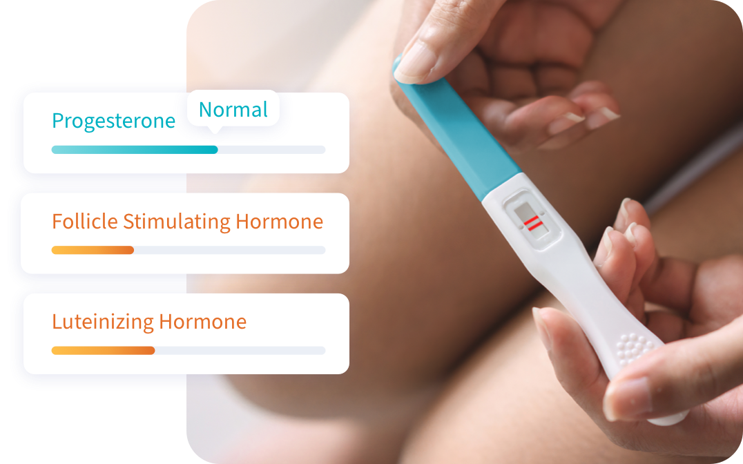positive pregnancy test with female hormone results
