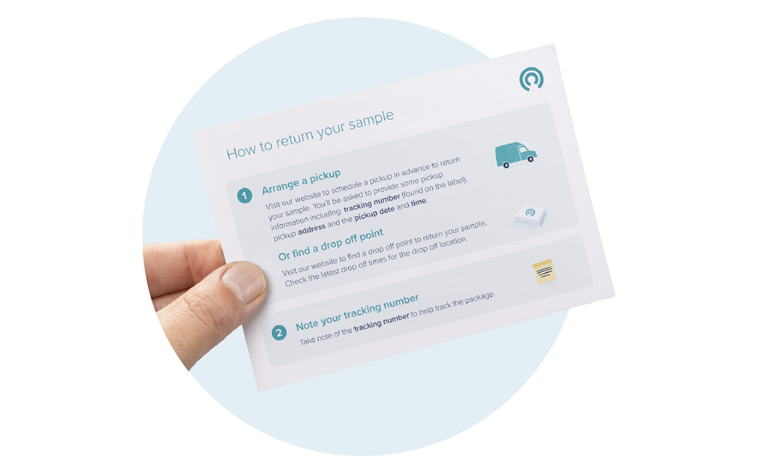 How to collect your blood sample