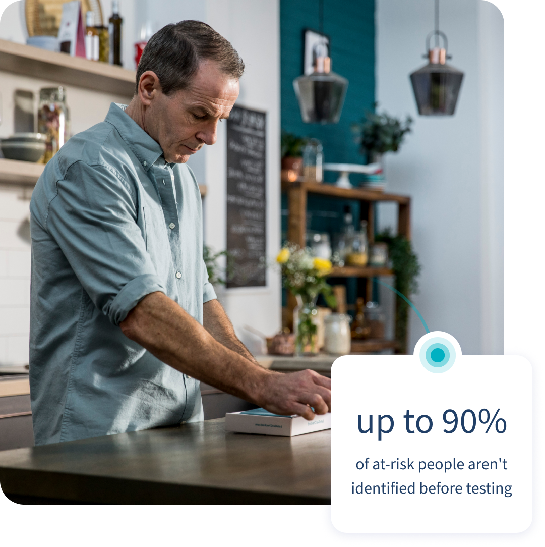 Person testing with LetsGetChecked