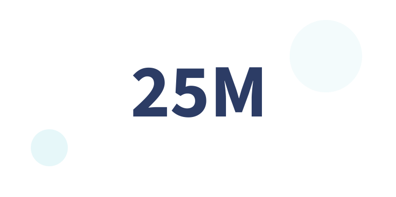 25 million 25 million