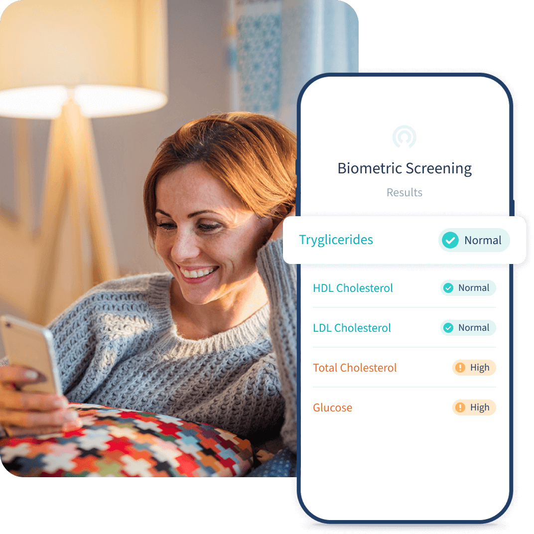 Request your easy-to-use at-home biometric screening