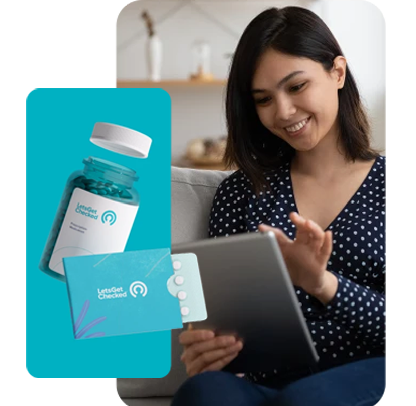 Man checking health report on phone