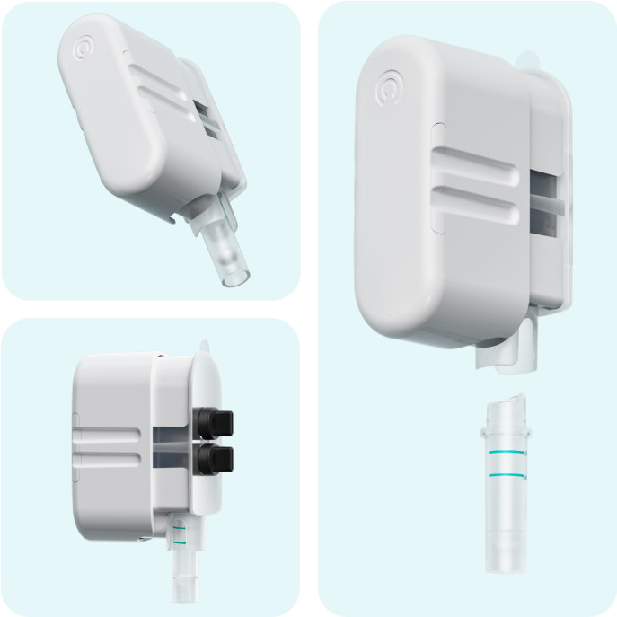Collage showing different angles of the ImPress device.