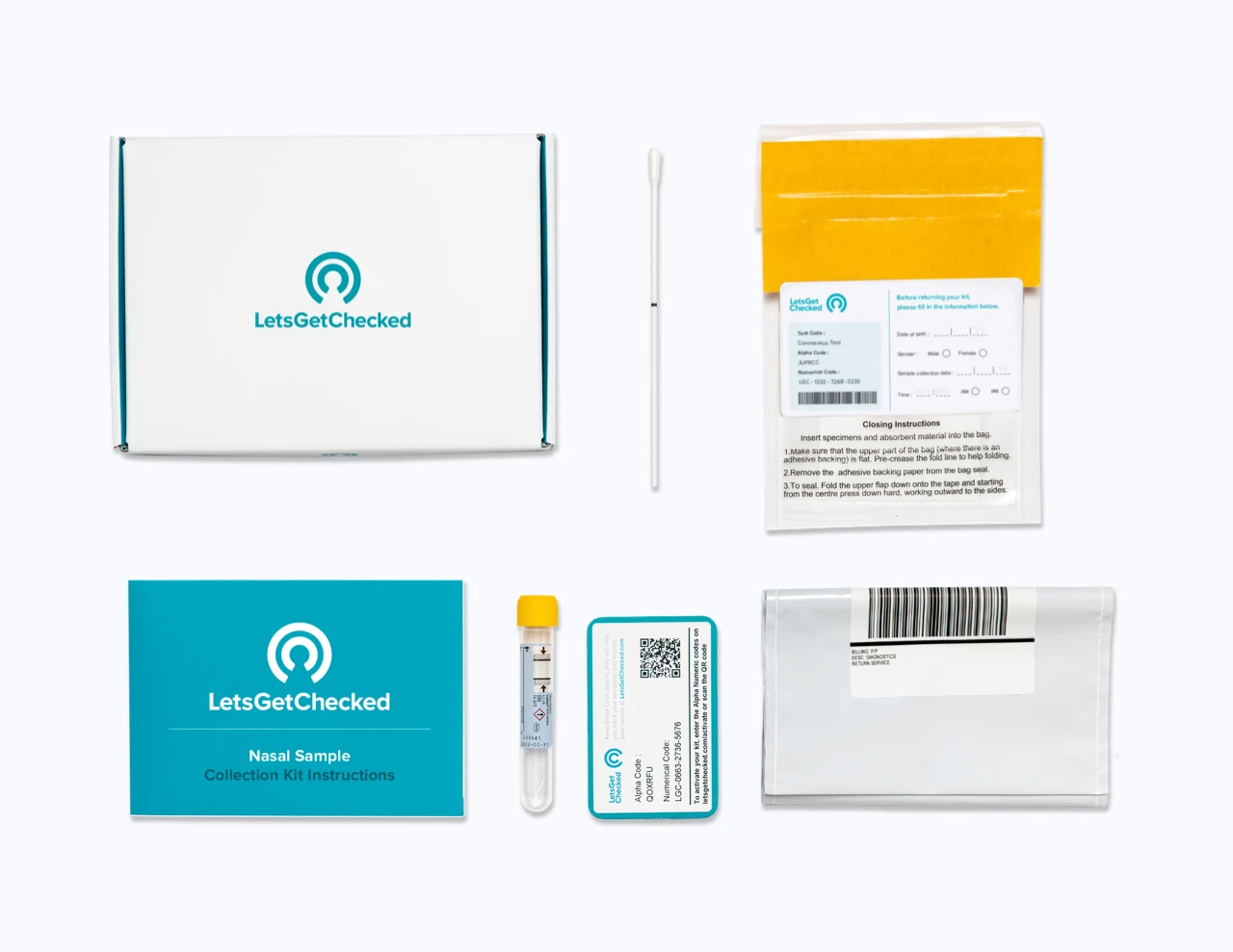 Sample collection kit from LetsGetChecked