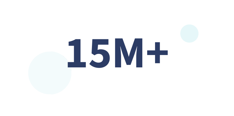 Over fifteen million Over fifteen million